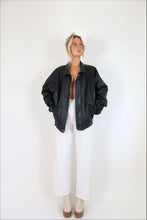 Load image into Gallery viewer, Oversized Leather Bomber Jacket