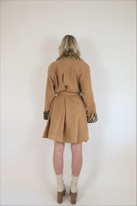 Vintage 60's Leopard Print Coat