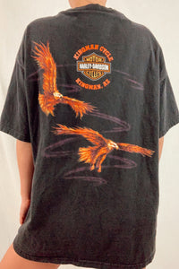 Harley Davidson Flaming Eagle T Shirt (S-XL)