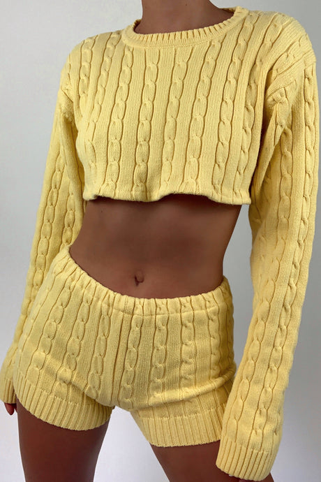 Reworked Sunshine Sweater Set (S-M)