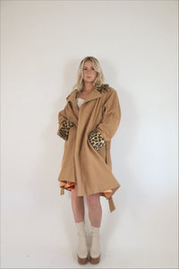Vintage 60's Leopard Print Coat