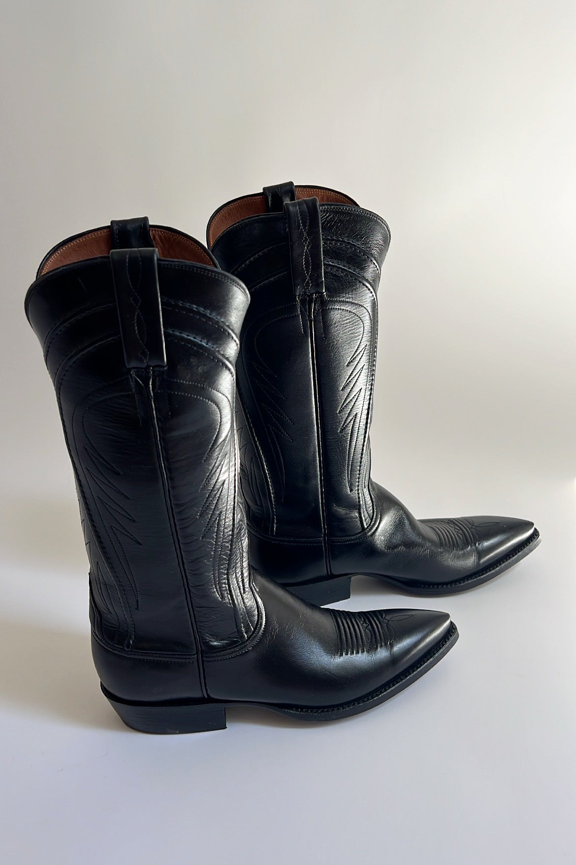 Black Lucchese Cowboy Boots