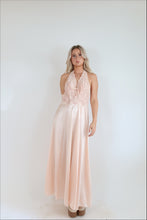 Load image into Gallery viewer, Vintage Silky Lace Maxi Slip