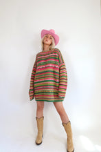 Load image into Gallery viewer, Handmade 70&#39;s Oversized Crochet Sweater