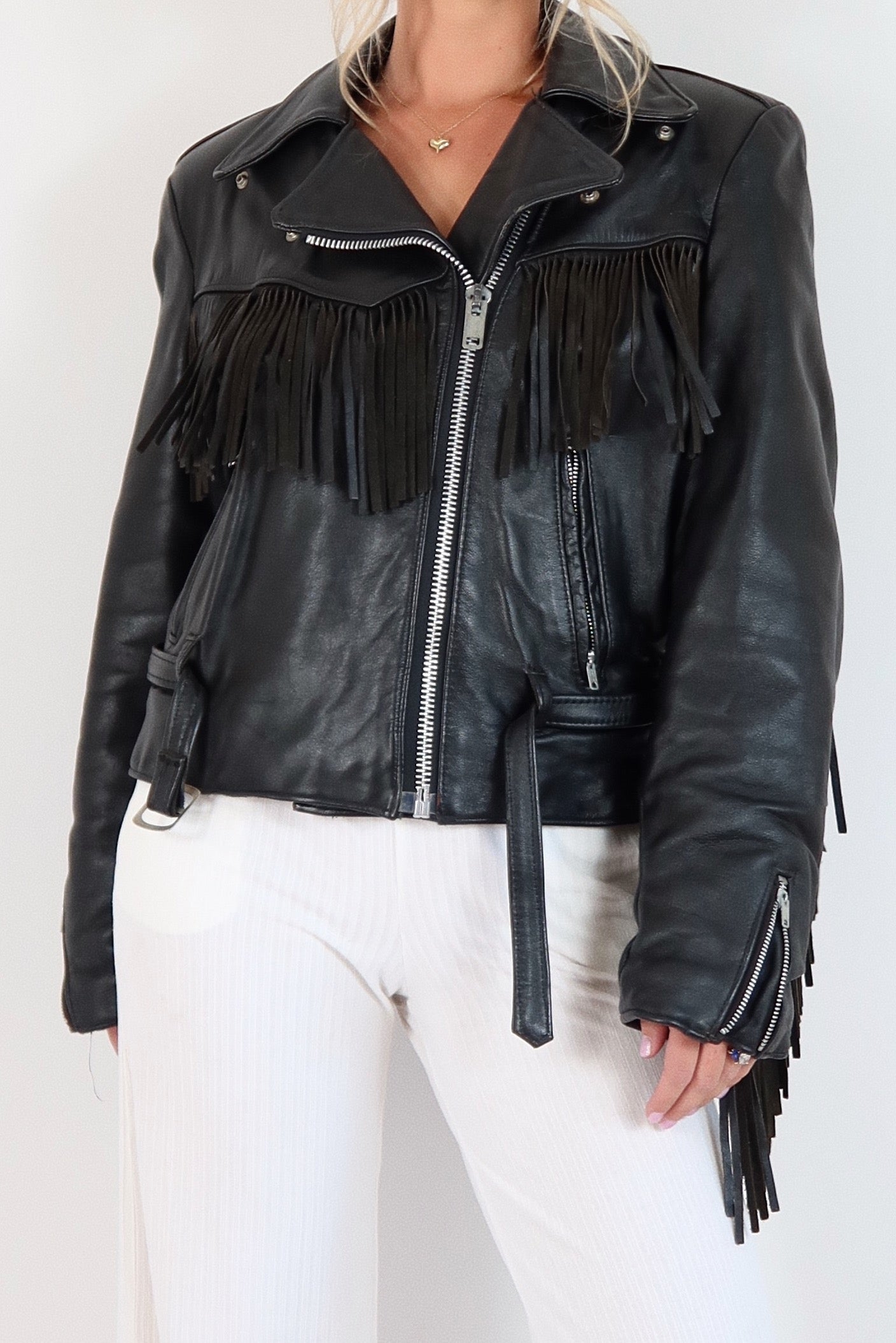 70's Fringe Leather Jacket