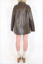 Load image into Gallery viewer, Vintage 70’s Faux Leather Unisex Shacket