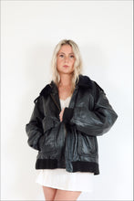 Load image into Gallery viewer, Leather Bomber Jacket