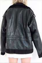 Load image into Gallery viewer, Leather Bomber Jacket