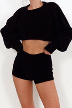 Load image into Gallery viewer, Black Barry Bricken Velvet Sweater Set