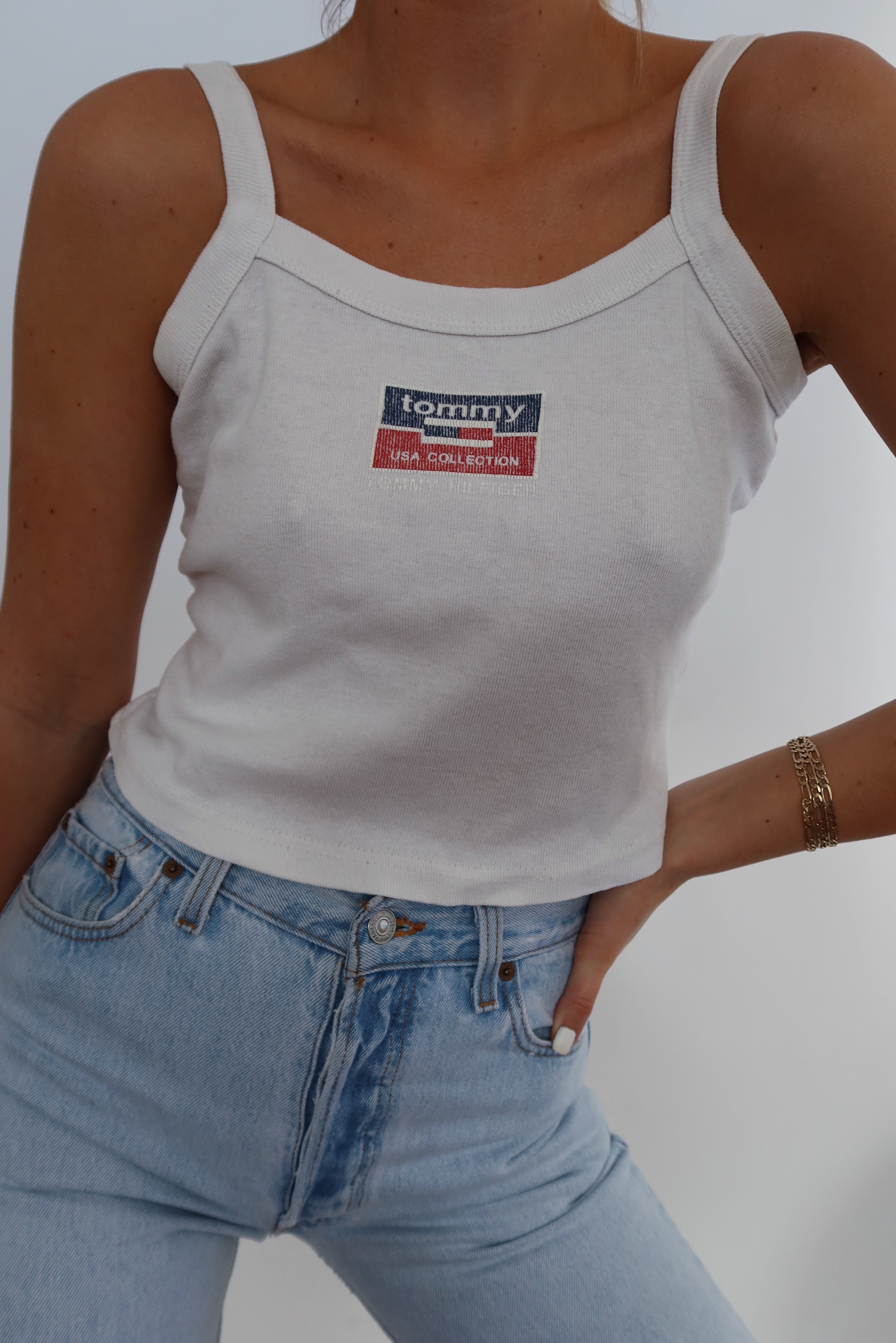 90’s Tommy Hilfiger Cropped Tank (S)