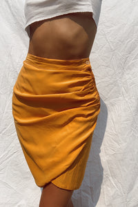 Hi Rise Silk Skirt (24/25)