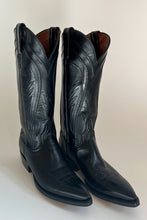 Load image into Gallery viewer, Black Lucchese Cowboy Boots
