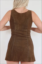 Load image into Gallery viewer, 70&#39;s Leather Mini Dress