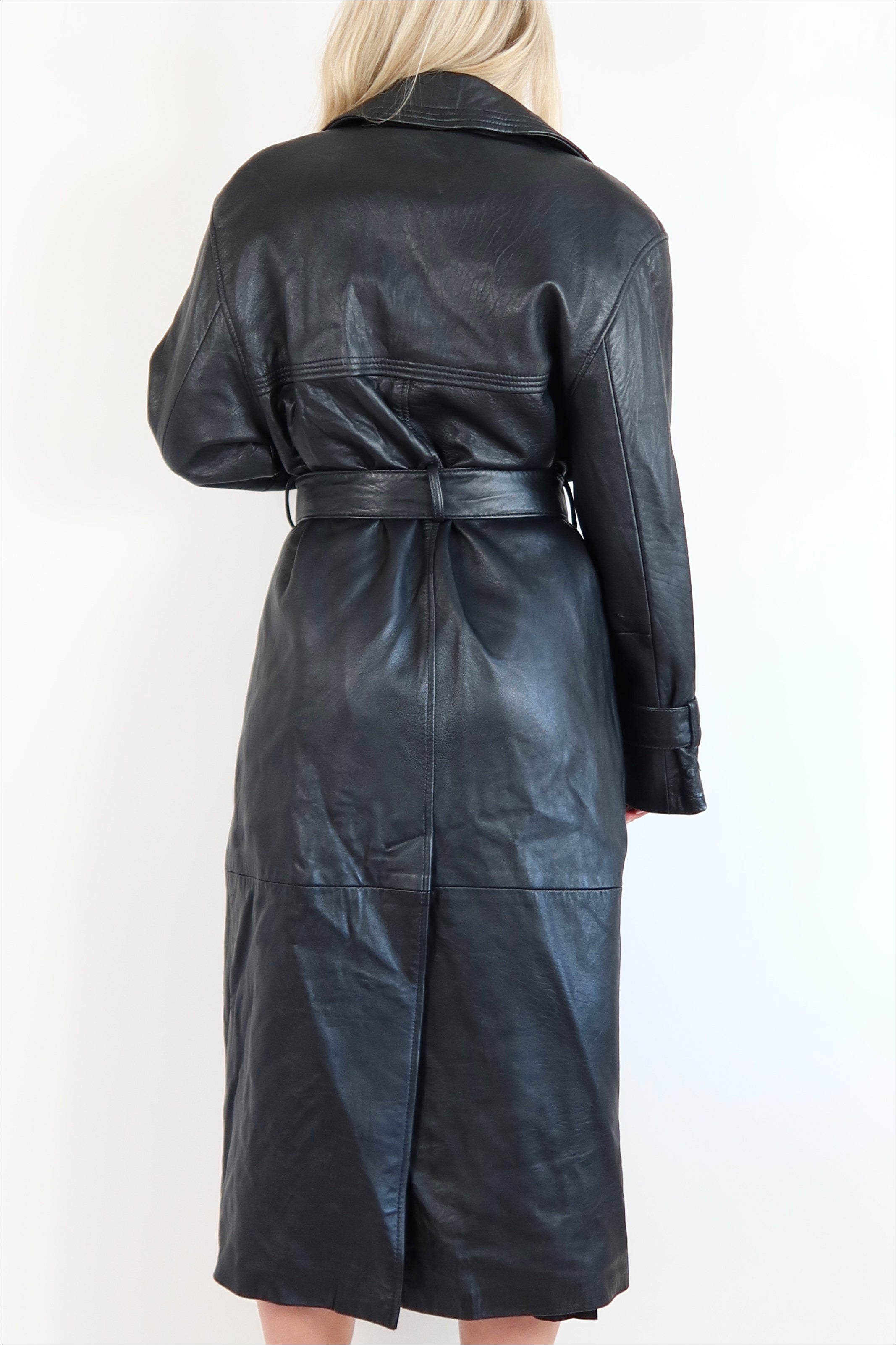 Vintage Leather Trench